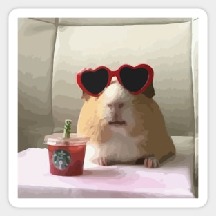 chill hamster Sticker